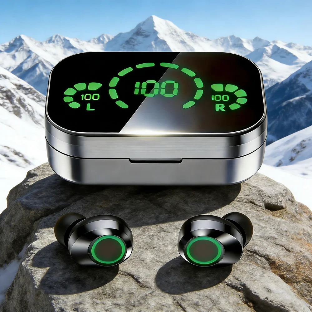 TWS Wireless Bluetooth Headset with Mic Bluetooth Earbuds Charger Box LED Fone Bluetooth Earphones Wireless Headphones