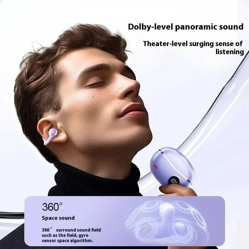 Wireless New Earphones With Digital Display Bluetooth 5.4 New Earbuds Dolby-Level Sound Hi-Fi Audio Dynamic Range With Mic