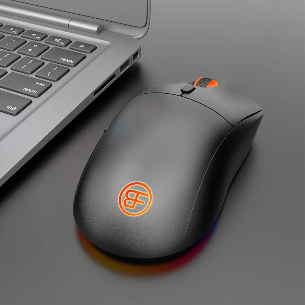 2.4Ghz Wireless Mouse Rechargeable Computer Mouse Gamer 6 Buttons Ergonomic Mice Home Office Mouse for Laptop PC Desktop Mause
