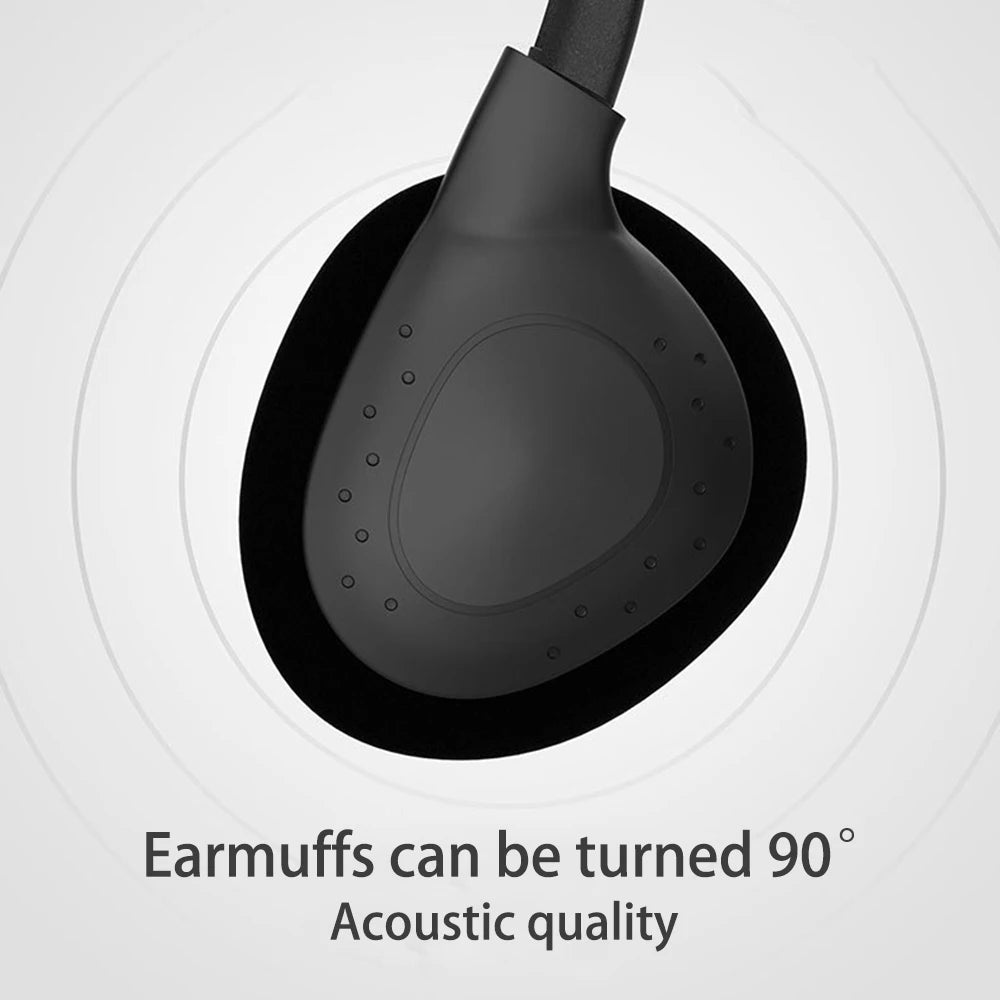 Comfortable Wearing Noise Reduction ABS Portable Headphone Wired Headset Earbud Stereo 3.5mm Clear Gaming for Gamer