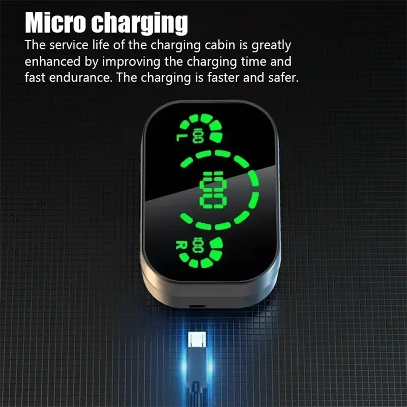 TWS Wireless Bluetooth Headset with Mic Bluetooth Earbuds Charger Box LED Fone Bluetooth Earphones Wireless Headphones