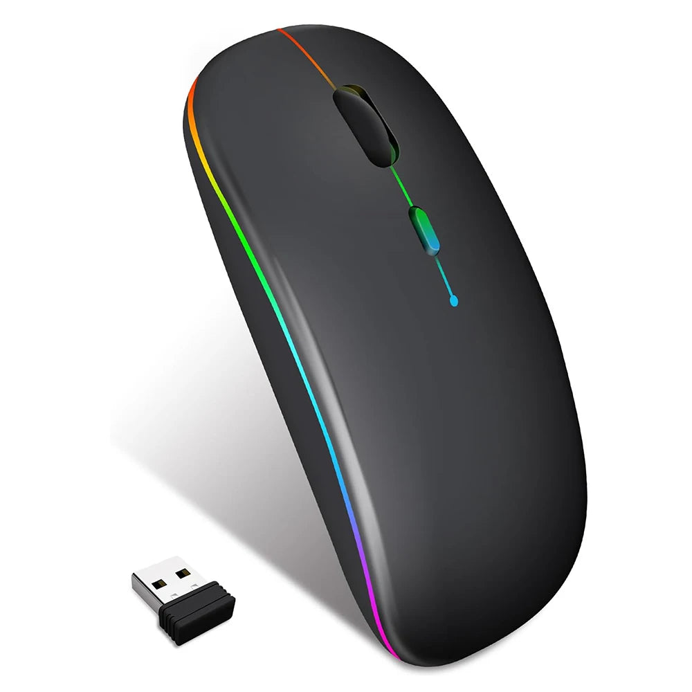 Dual Mode Bluetooth-Compatible 2.4G Wireless Mouse Type-C Recha...